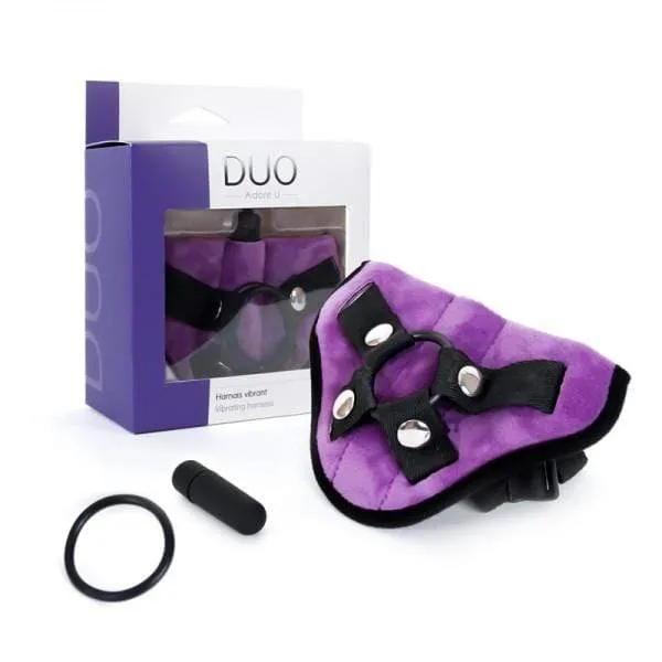 Adore U  DUO Harness & Bullet Purple or Black