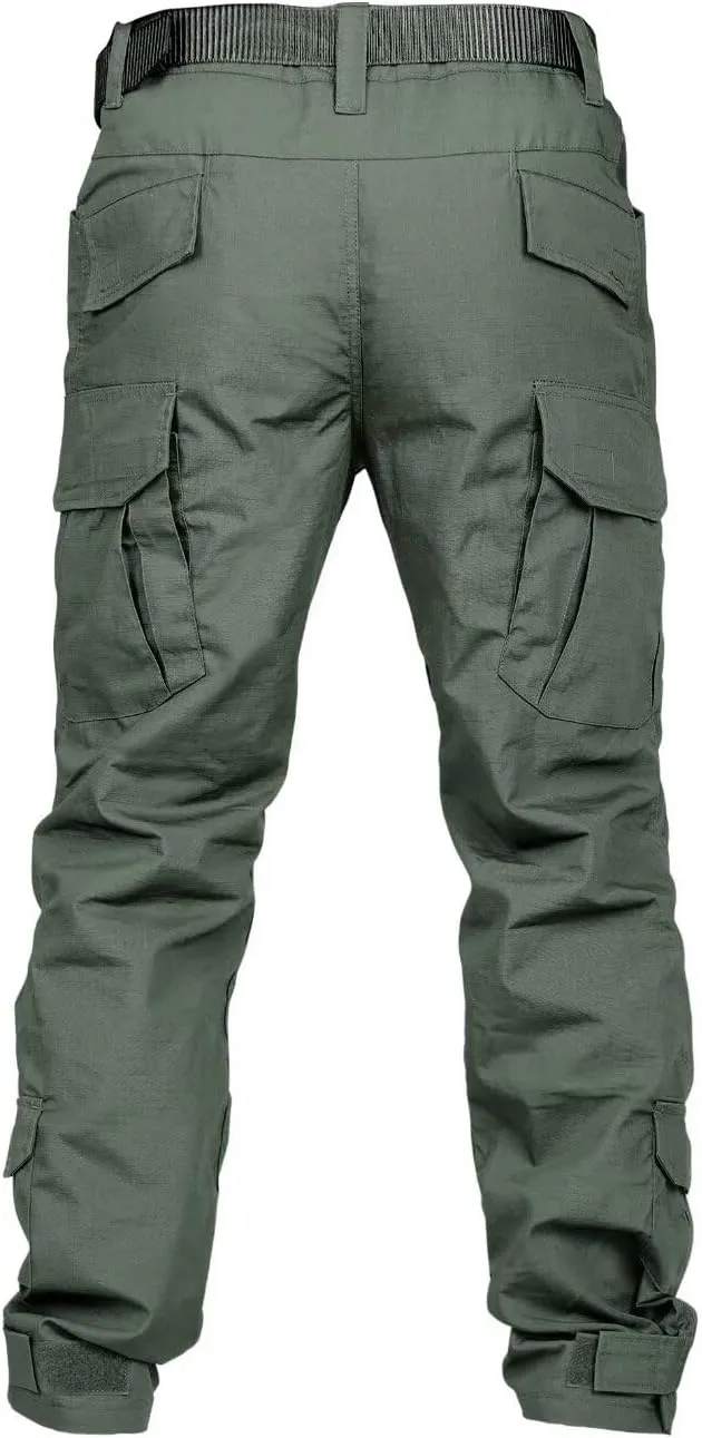 AKARMY Men's Hiking Pants, Camo Cargo Pants, Lightweight Work Pants Outdoor Travel Casual Pants with Multi-Pocket