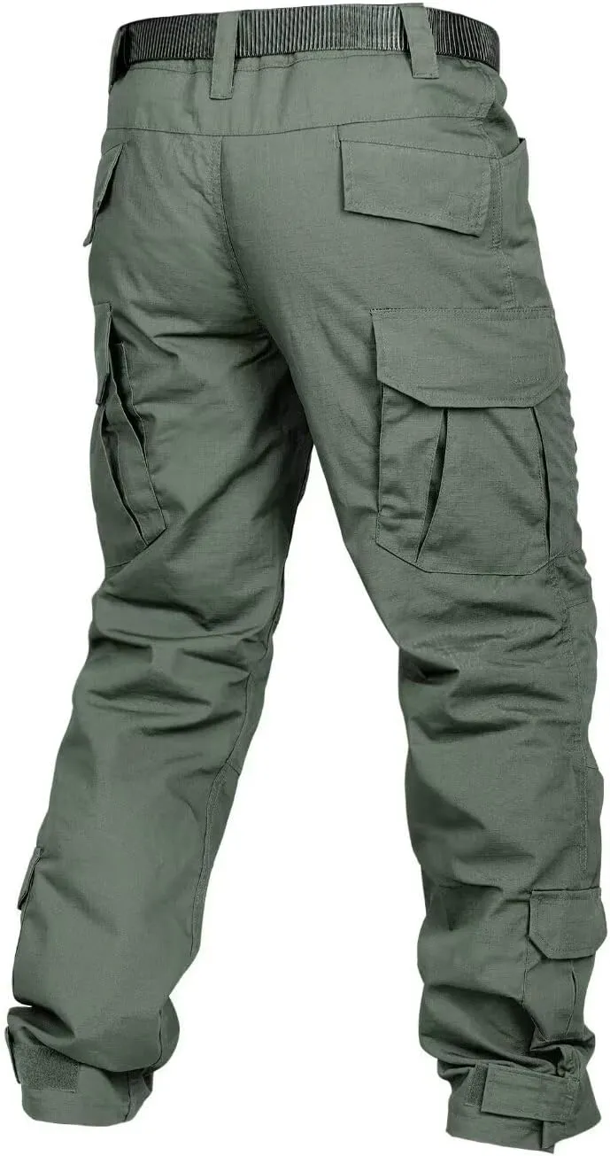 AKARMY Men's Hiking Pants, Camo Cargo Pants, Lightweight Work Pants Outdoor Travel Casual Pants with Multi-Pocket