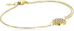 Alex and Ani Path of Symbols Adjustable Pull Chain Bracelet for Women, New Beginnings Charm, 14K Gold Plated Sterling Silver, 5.5 to 9.5 in