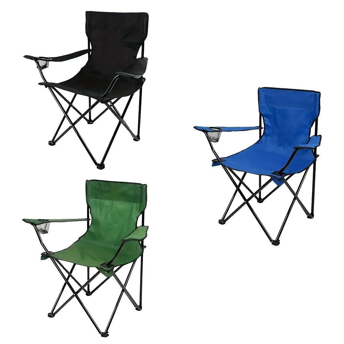 Armrest Camping Fishing Folding Chair Outdoor Portable Picnic Leisure Seat