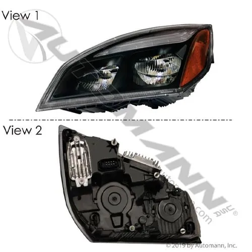 Automann Headlamp Left Hand Black | 564.46001L