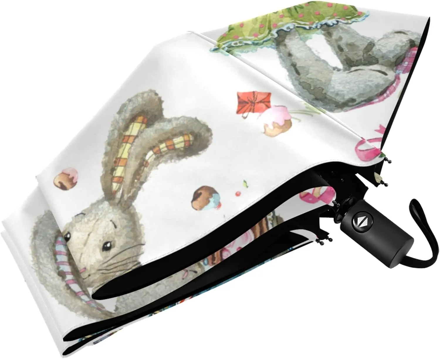 Automatic Lightweight Folding Umbrella, Auto Open/Close Portable Sun Travel Parasol, Compact Anti-UV Strong Rain Umbrella