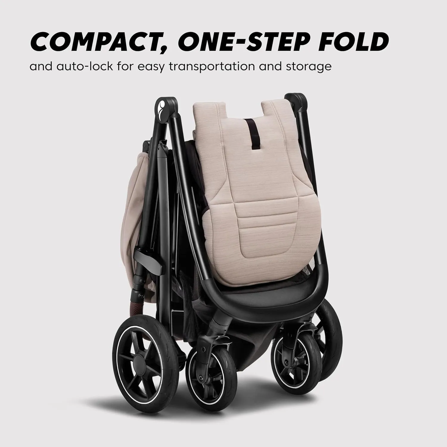 Baby Jogger City Mini Air Lightweight Stroller Rich Black - All-Terrain Wheel Suspension Adjustable Seat with Calf Support Compact Fold