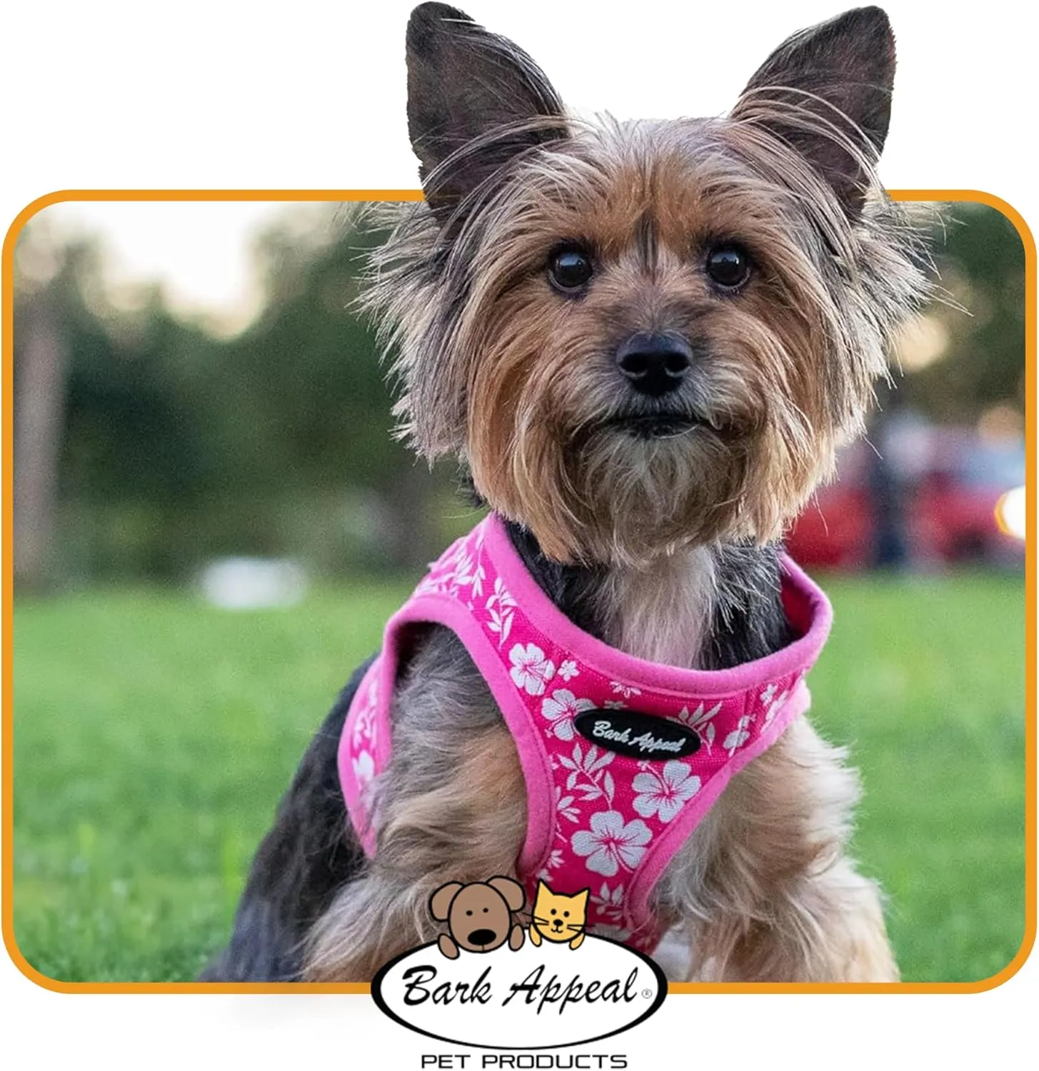 Bark Appeal Green Plaid Step-in Dog Harness for Small-Medium Pets – Updated Sizing, Re-Measuring is Essential – Soft Vest Harness – Anti-Choke with Adjustable Strap & Heavy Duty Clip – M