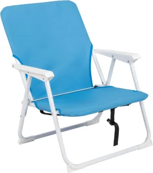 Beach Chair with Backpack Straps, Portable Folding Beach Chair for Adults, Lightweight Beach Chair with Storage Pouch for Camping, Picnic, Sports Events, Support 220LBS, Blue
