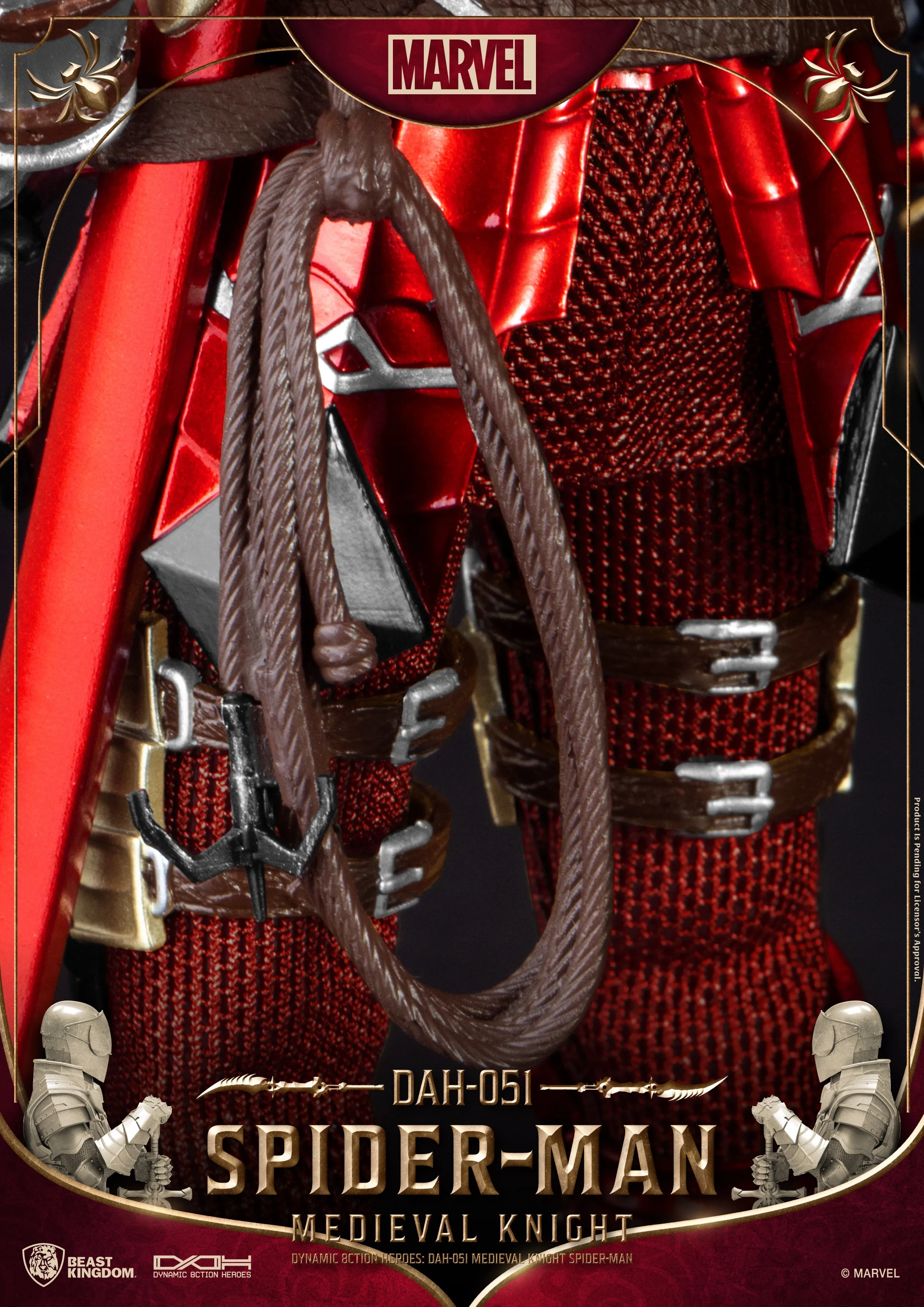 Beast Kingdom DAH-051 Medieval Knight Spider-Man 1:9 Scale Dynamic 8ction Heroes Action Figure