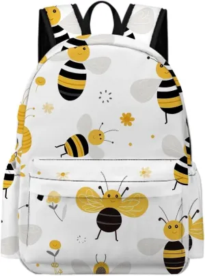 Bee Insect Backpack Bookbags Cute Kawaii Cartoon Backpack Casual Daypack Travel Camping 16 Inch