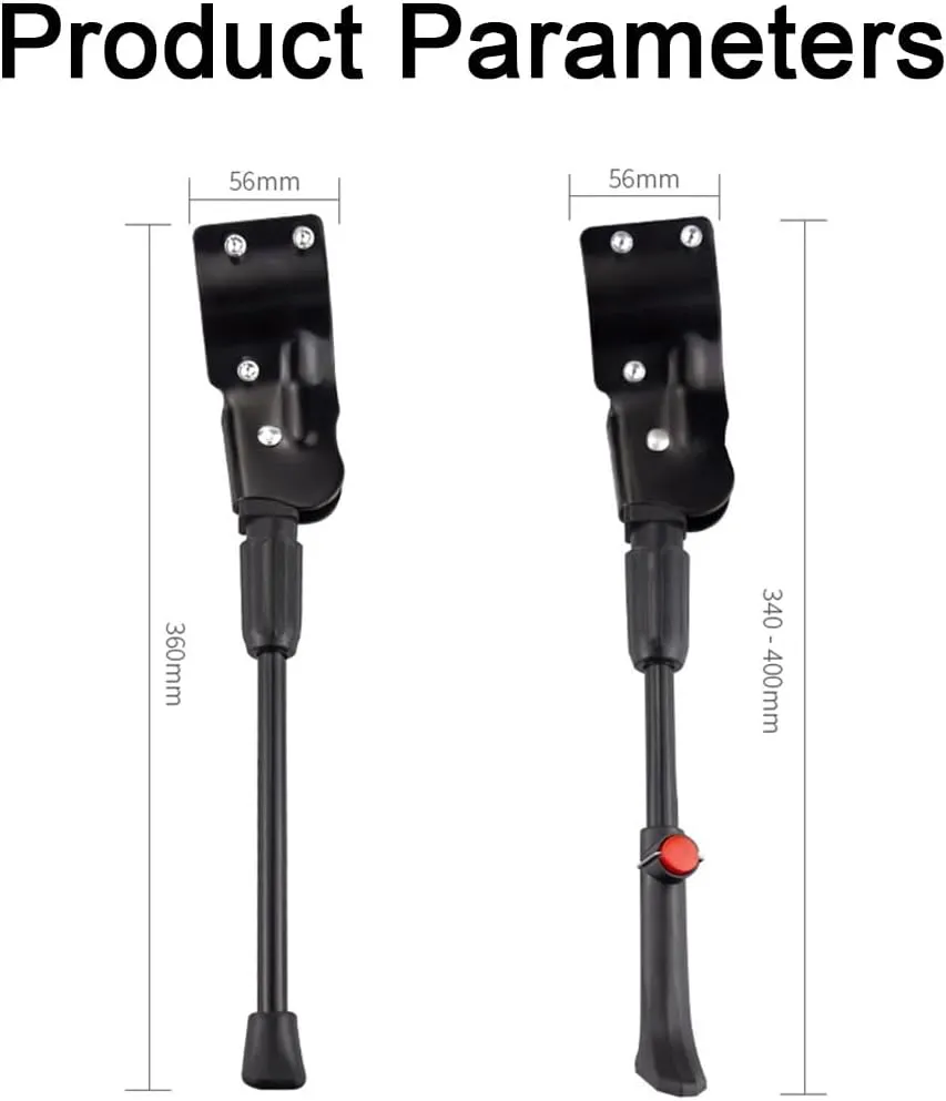 Bike Kickstand for Cinelli Vigorelli 2006, Adjustable Bicycle Kickstand, Suit Mountain Bike, Concealed Spring-Loaded Latch, Aluminum Rear Side Bicycle Stand,B
