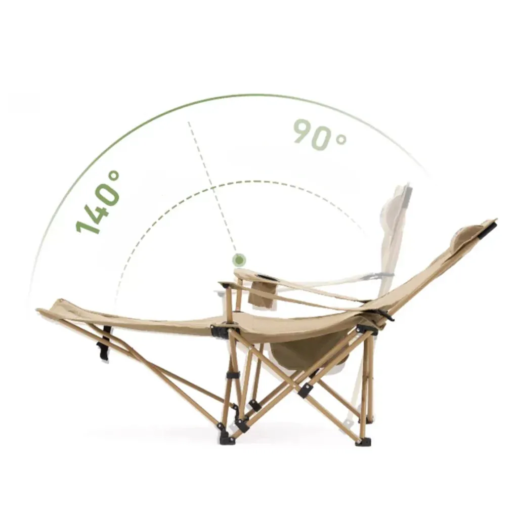 Black Multifunctional Full-featured range Garden Reclining Camping Chair - Mobi
