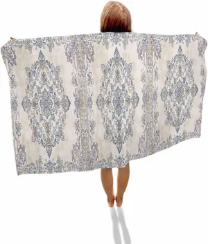 Boho Beach Towel 31"x61" Microfiber Beach Towels Oversized Sand Free Quick Dry Beach Towel/Bath Towels/Yoga Towel/Pool Towels/Travel Towel for Women Men Girls Kids-Retro Brown Texture