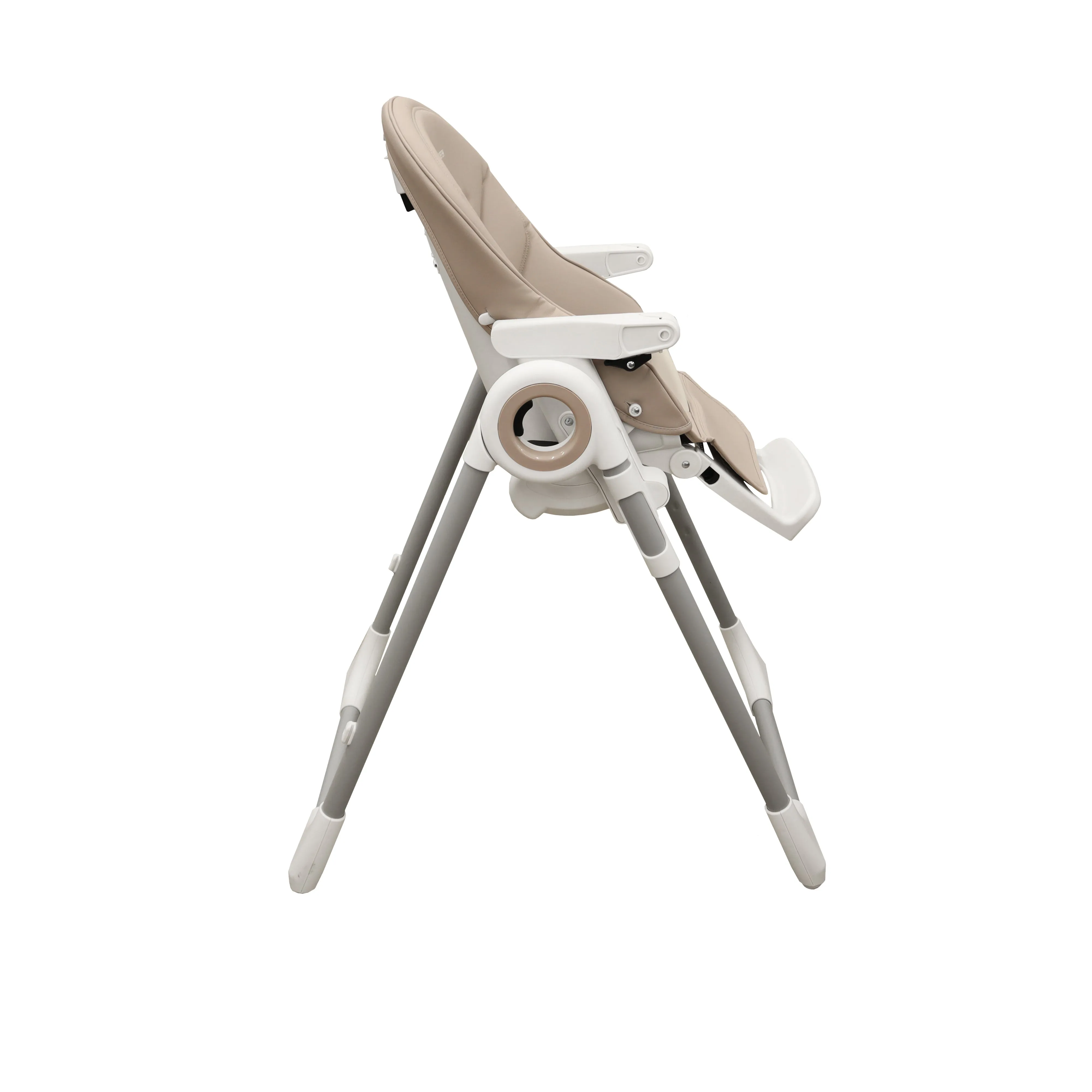 Boobeyeh, tronassimo model h2 foldable high baby dining chair for kids, light grey