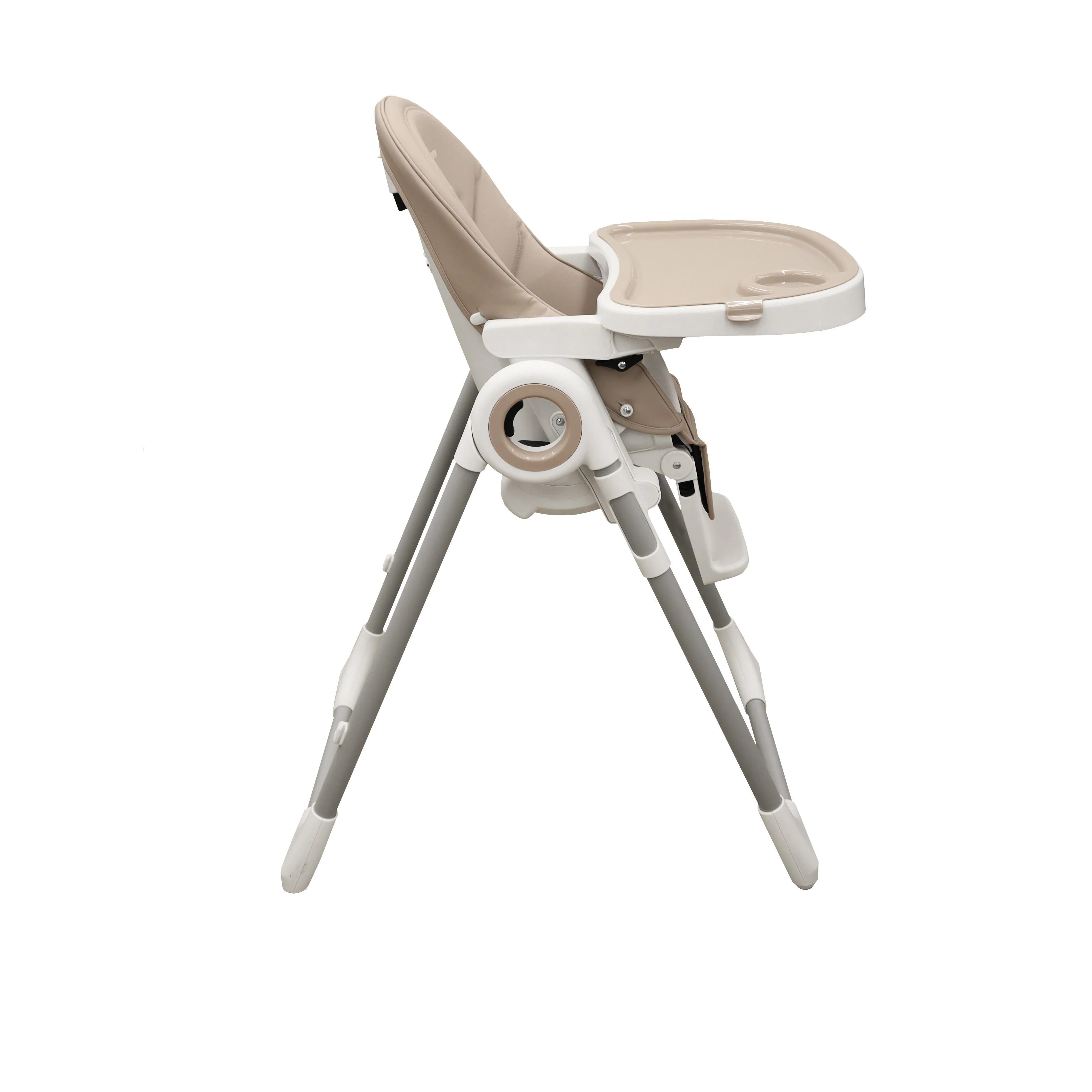 Boobeyeh, tronassimo model h2 foldable high baby dining chair for kids, light grey