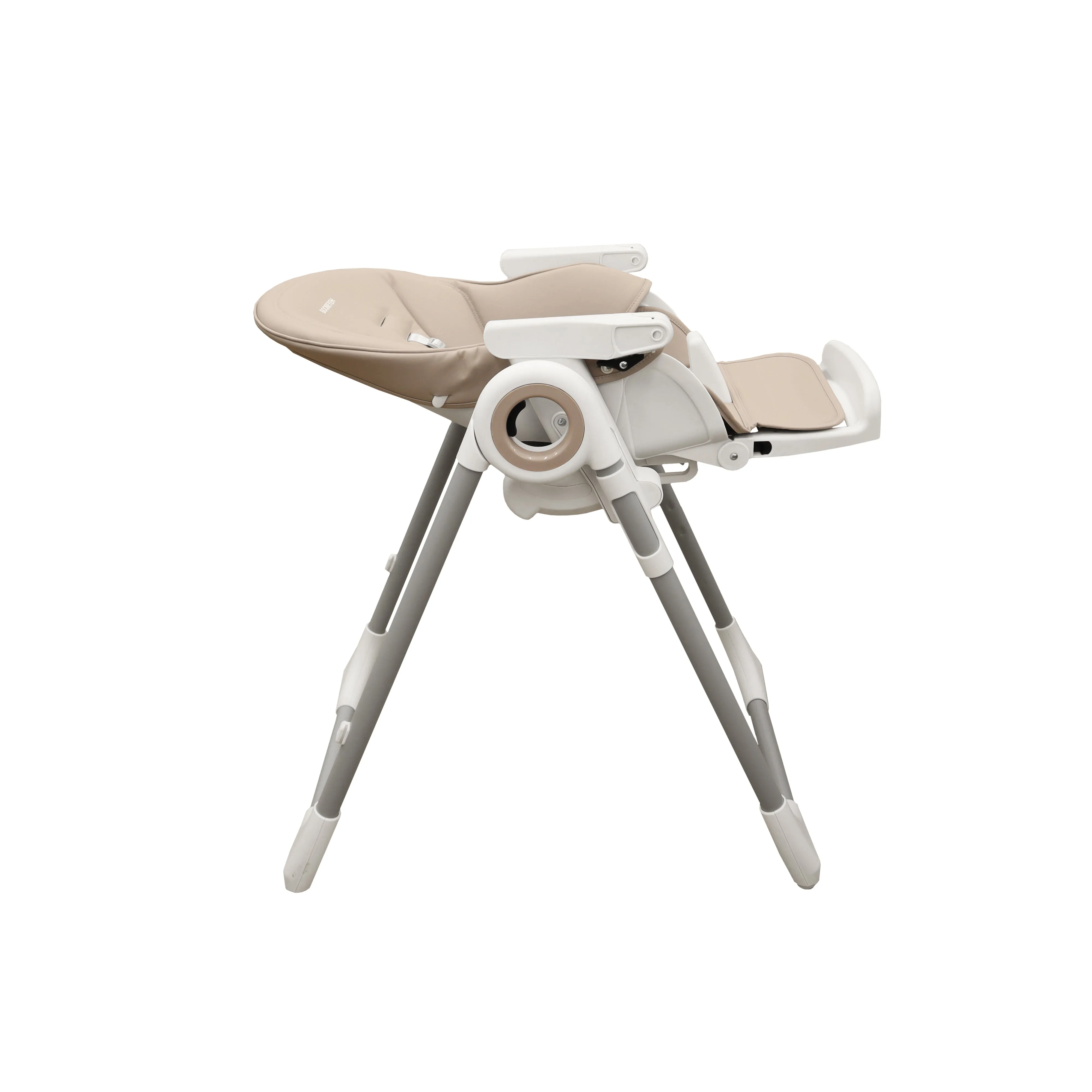 Boobeyeh, tronassimo model h2 foldable high baby dining chair for kids, light grey