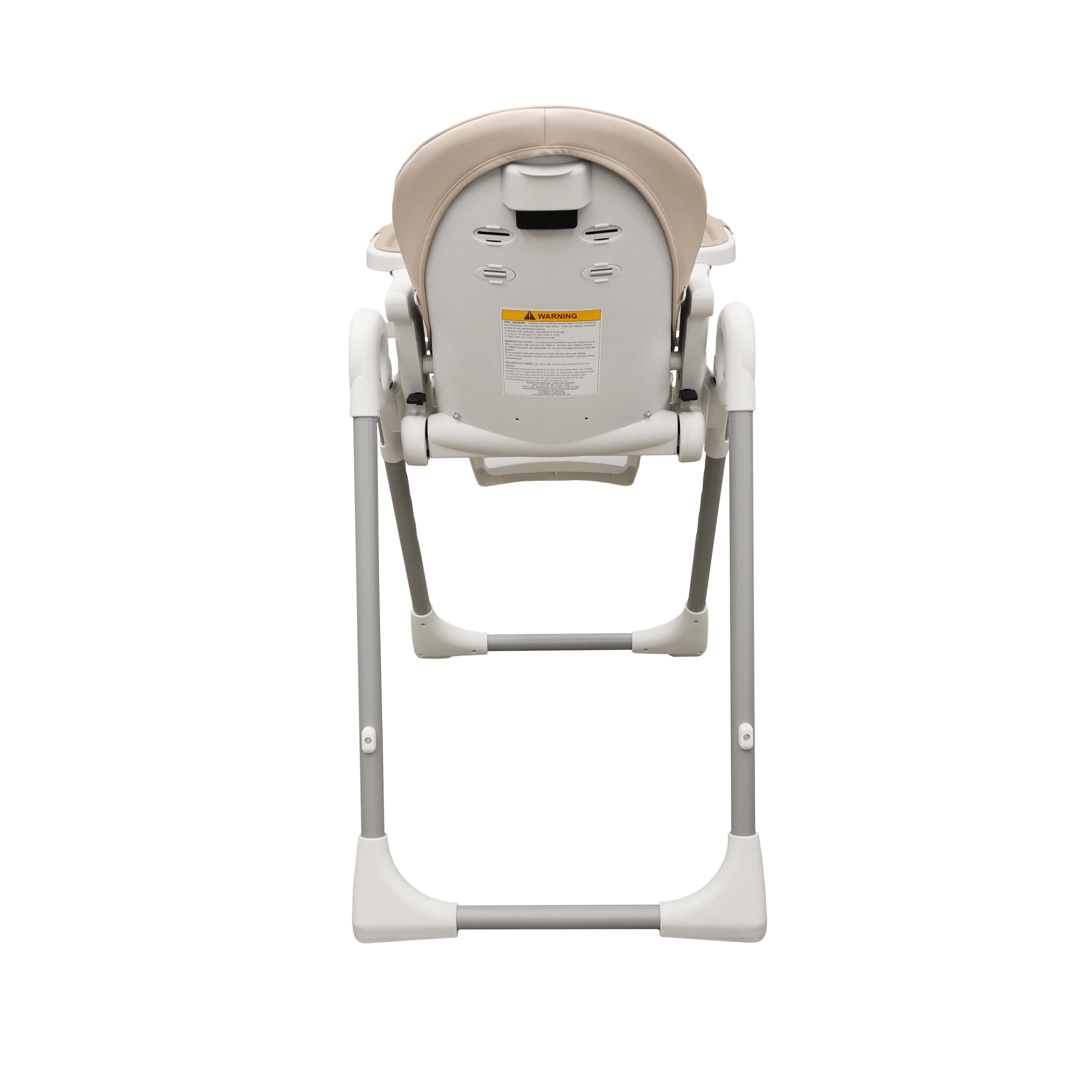 Boobeyeh, tronassimo model h2 foldable high baby dining chair for kids, light grey