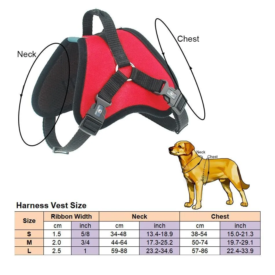 Breathable Mesh Padded Dog Harness