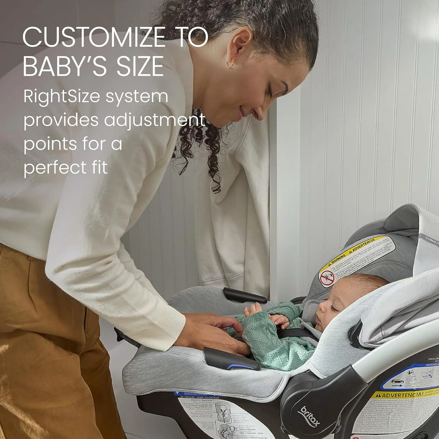 Britax Cypress Infant Car Seat, Rear Facing Car Seat with Alpine Base, ClickTight, Premium Fabrics, Ponte Glacier