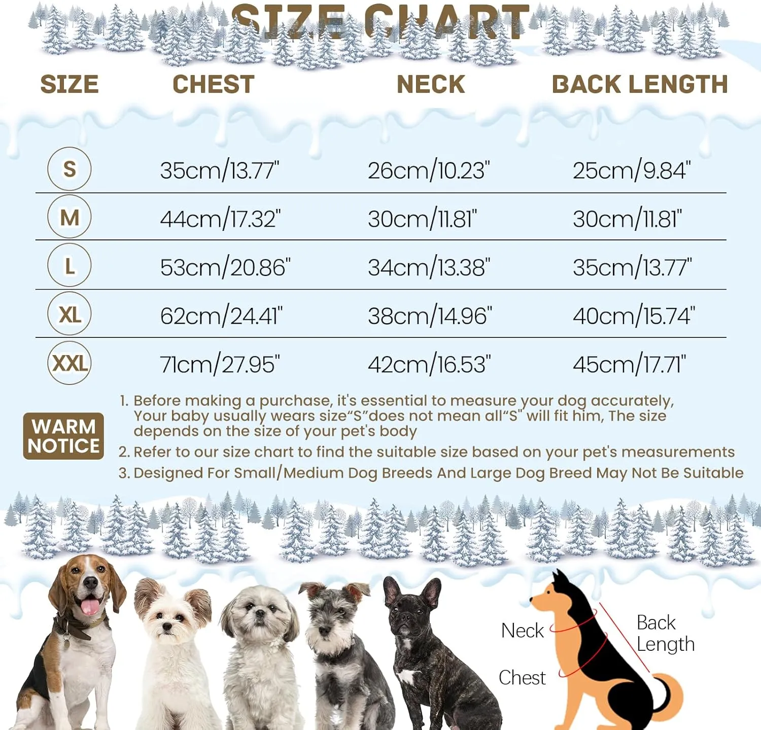 BRKURLEG Grey Dog Winter Coat, Cozy Winter Dog Jackets with Harness, Onesie Body Warm Dog Christmas Coats, Pet Reflective Windproof Warm Cold Weather Jacket, Dog Four-Legged Puffer Coat L