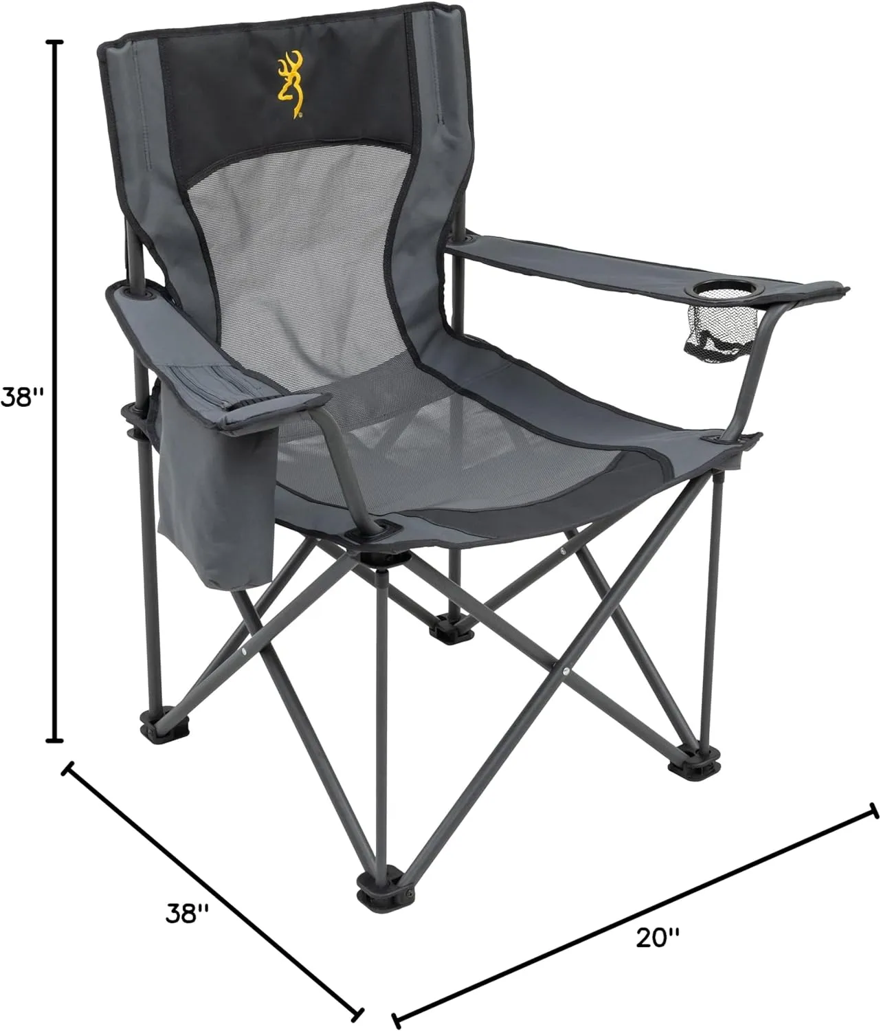 Browning Camping Kodiak Chair - Charcoal/Gray