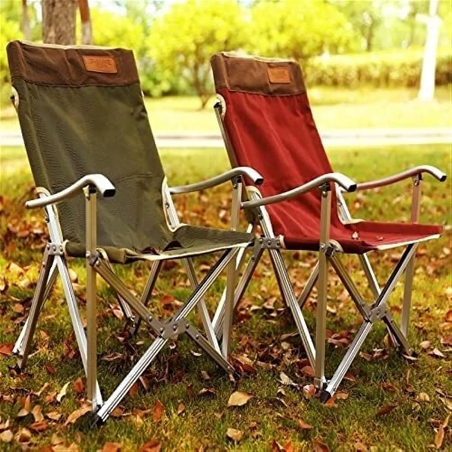 Camping Chair Folding Chairs Lawn Chairs Outdoor Chair Portable Folding Chairs for Relax Camping Fishing Backrest Stool Aluminum Alloy Leisure Beach Chair Folding Chair Camp Chair Moon Chair(Red)