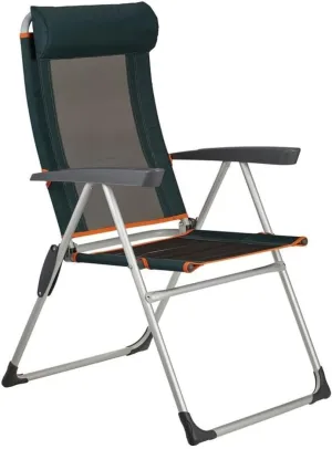 Camping Chairs Outdoor Deck Chair Portable Armchair Fishing Camping Seat Stool with Adjustable Backrest and Breathable Mesh Backrest Portable Folding Chair (Color : A)