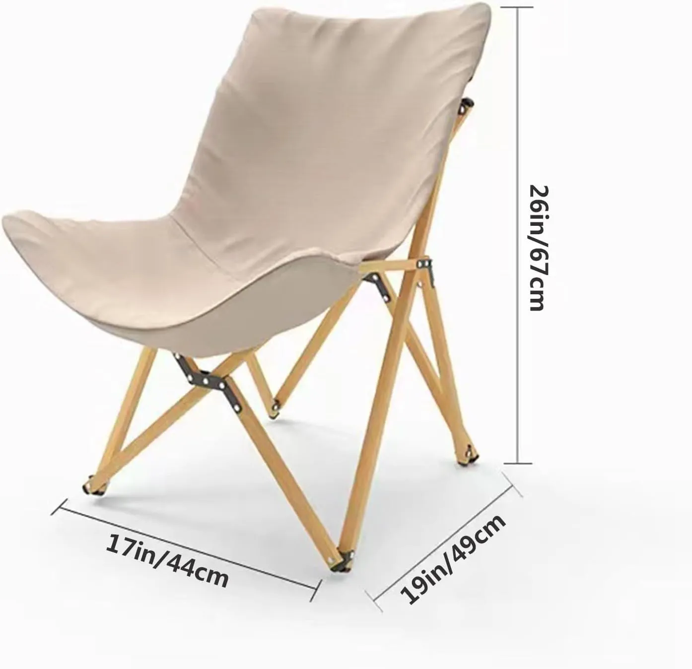 Camping Folding Chairs for Outside Set of 2 Strong Sturdy Portable Beach Chair Lounger Foldable with Carry Bag Portable Recliner Chair for Travel Hiking Festivals Garden Fishing and BBQs(17x19x26inch)