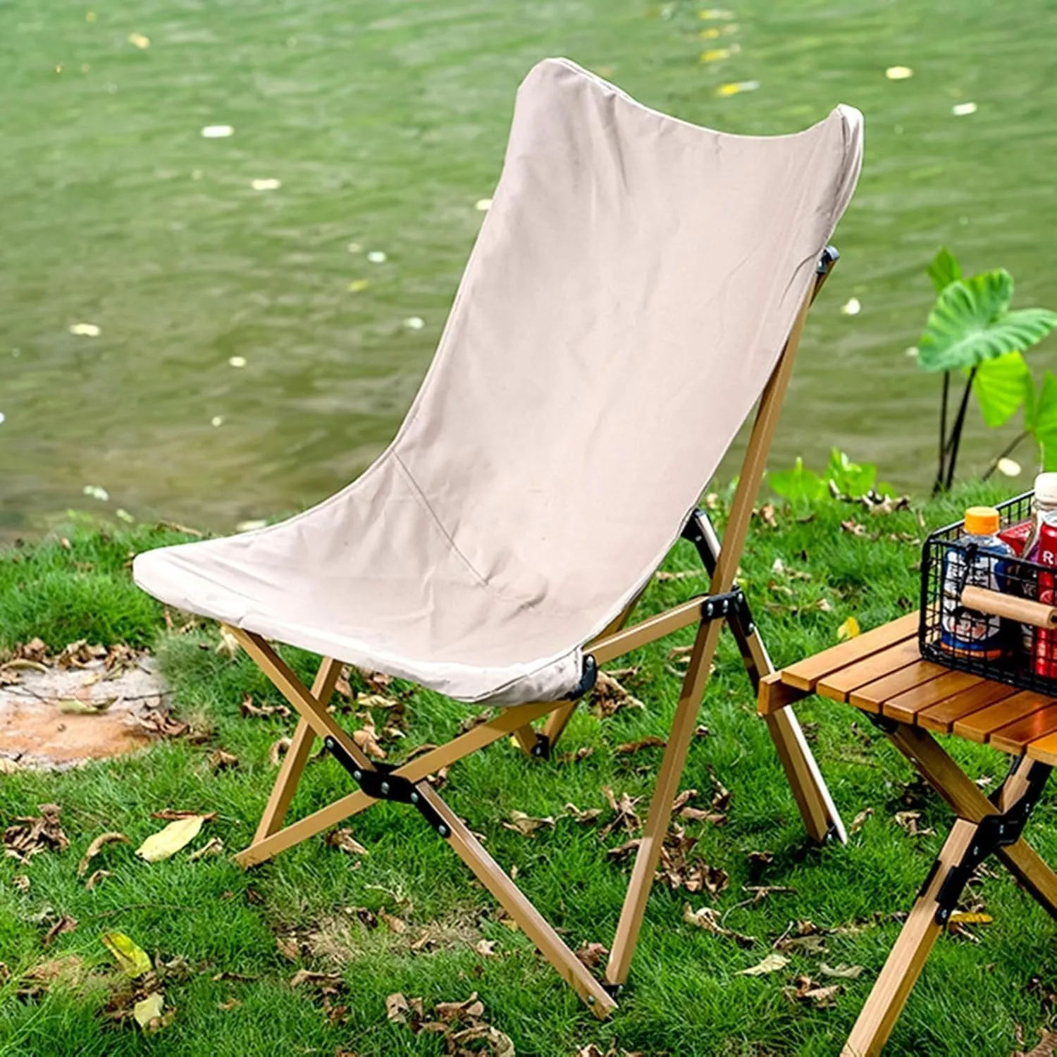 Camping Folding Chairs for Outside Set of 2 Strong Sturdy Portable Beach Chair Lounger Foldable with Carry Bag Portable Recliner Chair for Travel Hiking Festivals Garden Fishing and BBQs(17x19x26inch)