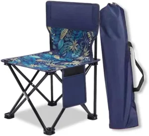 Camping Stool, Small Folding Chair, The Portable Fishing Chair Lightweight Outdoor Camping BBQ Chairs Folding Extended Hiking Garden Ultralight Picnic Seat (Color : Brown XL)
