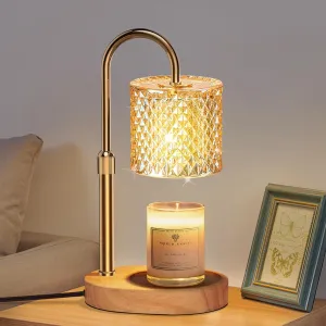 Candle Warmer Lamp with Timer Dimmer Adjustable Height for New Home Decor,Birthday Gifts for Women,Candle Warmer with 2 Bulbs for Women Mom Christmas Mother's Day Gfit
