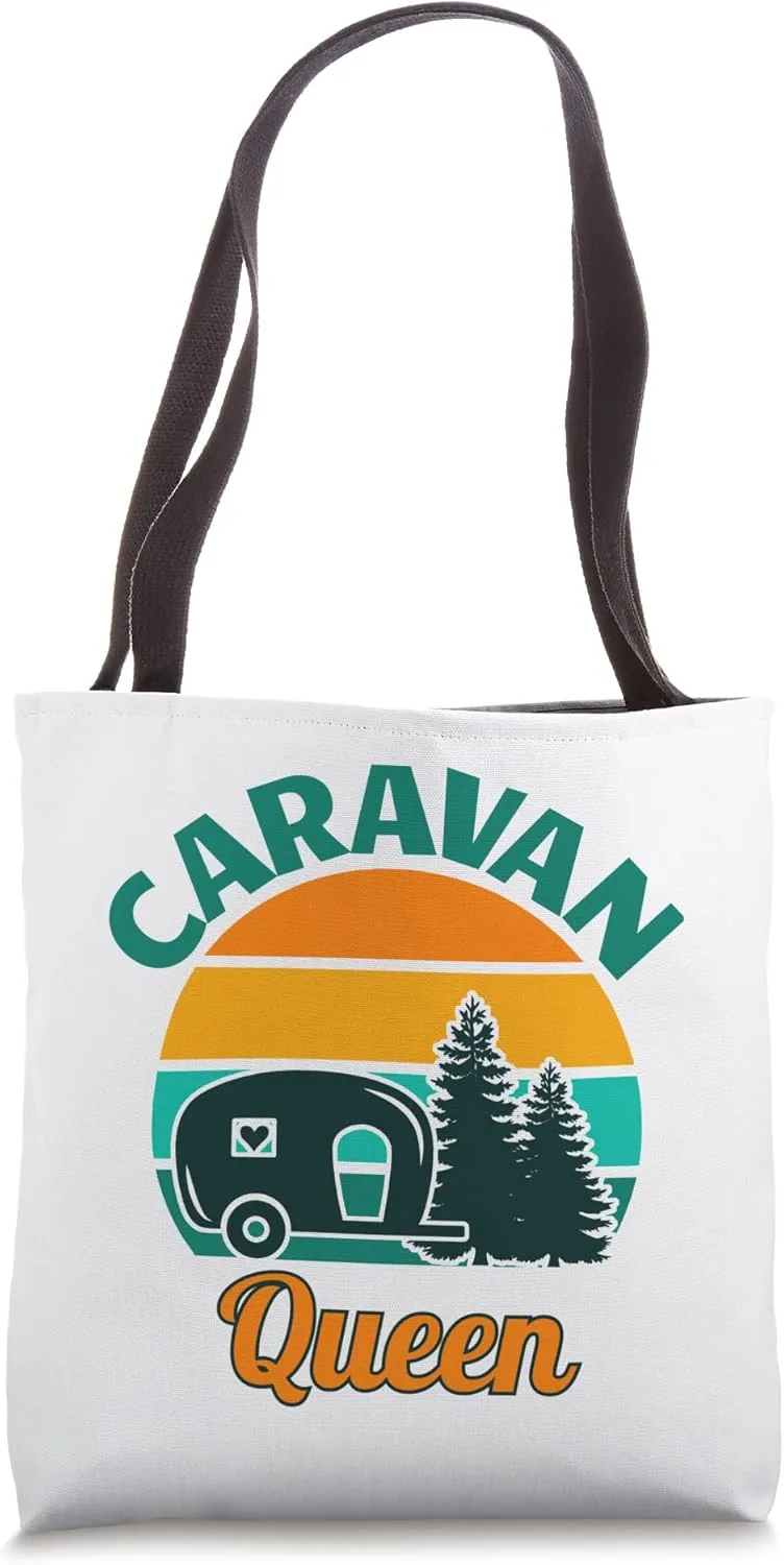 Caravan Queen Camping Caravan Accessories Travel Trailer Tote Bag