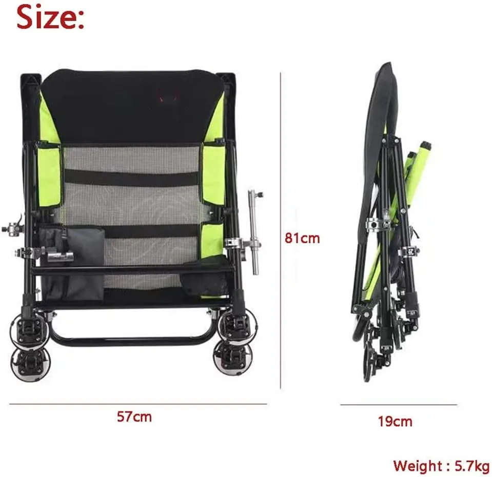 Chairs Multifunctional Outdoor Fishing Chair Beach Chair Foldable Fishing Chair Recliner Four-Leg Adjustable Portable Fishing Chair (A As Shown)