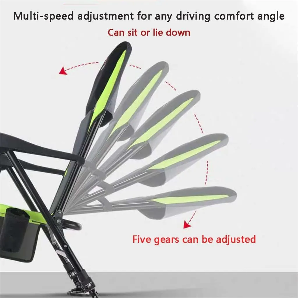 Chairs Multifunctional Outdoor Fishing Chair Beach Chair Foldable Fishing Chair Recliner Four-Leg Adjustable Portable Fishing Chair (A As Shown)