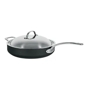 Chasseur Cinq Etoiles Nonstick Saute Pan with Lid and Helper Handle Including Induction - 30cm