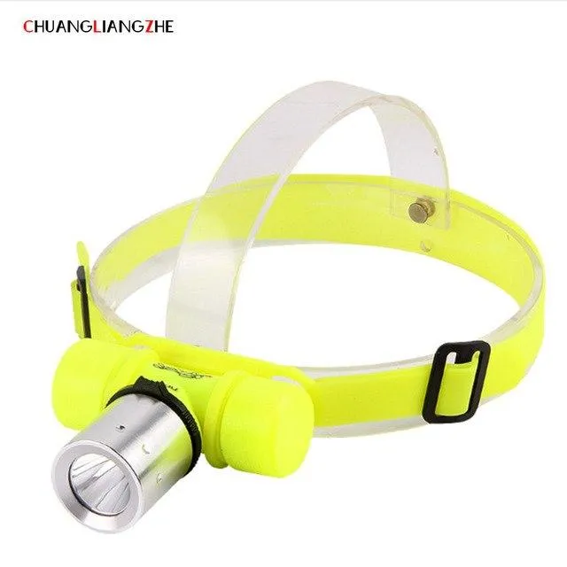 CHENGLIANGZHE Led Diving Headlight Glare Flashlight Battery 18650 Waterproof Long-range Focusing Fishing Led Headlamp