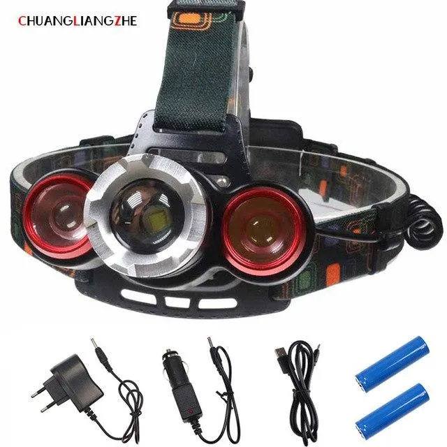 CHENGLIANGZHE LED Head Lamp Torch Head Headlamp 18650 Battery Luminarias LED Flashlight Camping Headlamps Waterproof Focusing