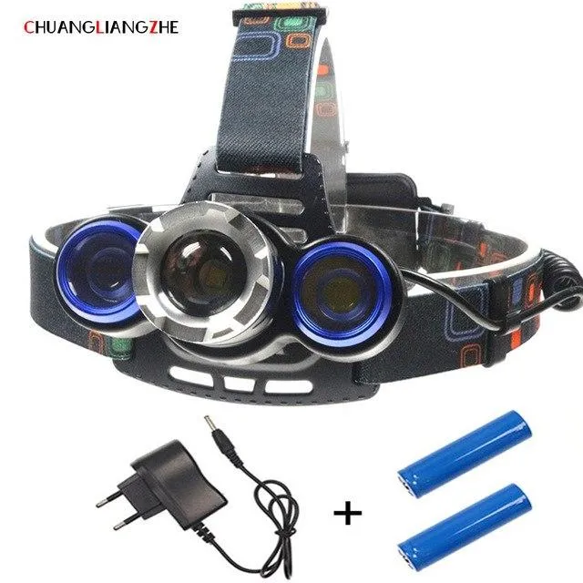 CHENGLIANGZHE LED Head Lamp Torch Head Headlamp 18650 Battery Luminarias LED Flashlight Camping Headlamps Waterproof Focusing