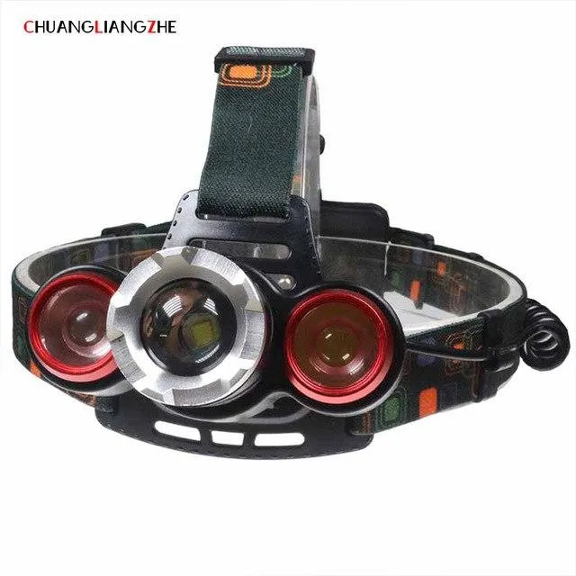 CHENGLIANGZHE LED Head Lamp Torch Head Headlamp 18650 Battery Luminarias LED Flashlight Camping Headlamps Waterproof Focusing