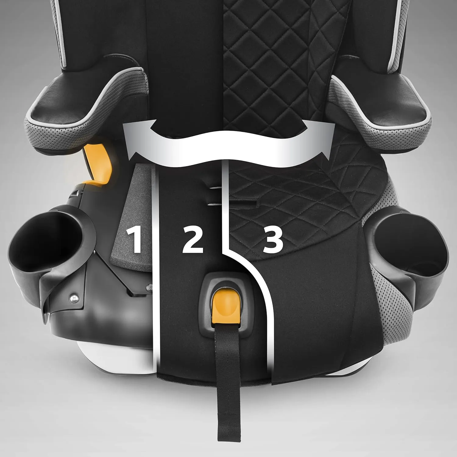 Chicco MyFit Zip Harness   Booster Car Seat - Nightfall, Black