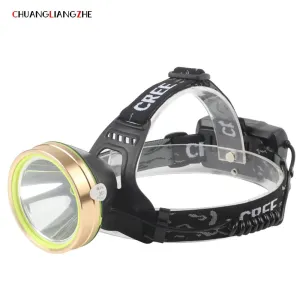 CHUANGLIANGZHE LED head lamp fishing led headlamp 18650 battery lantern on the head for fishing outdoor waterproof luminarias