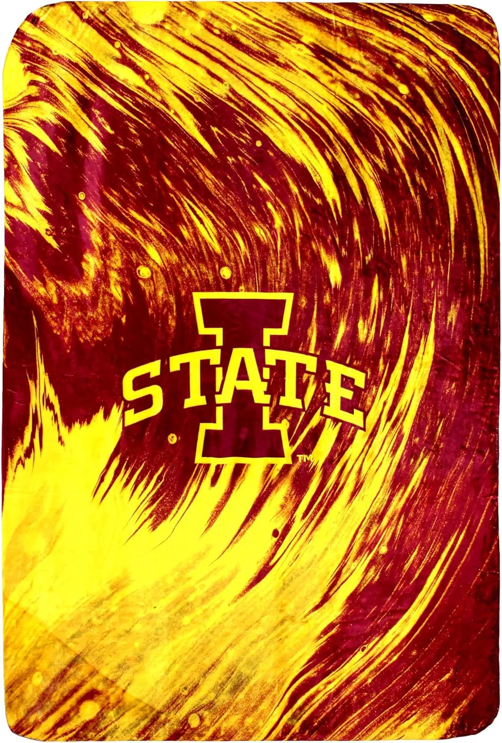 College Covers Everything Comfy Iowa State Cyclones Color Swept Soft Throw Blanket, 30" x 40"