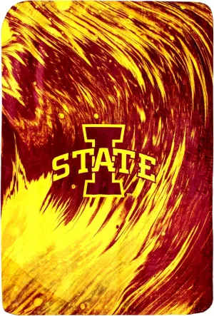 College Covers Everything Comfy Iowa State Cyclones Color Swept Soft Throw Blanket, 30" x 40"