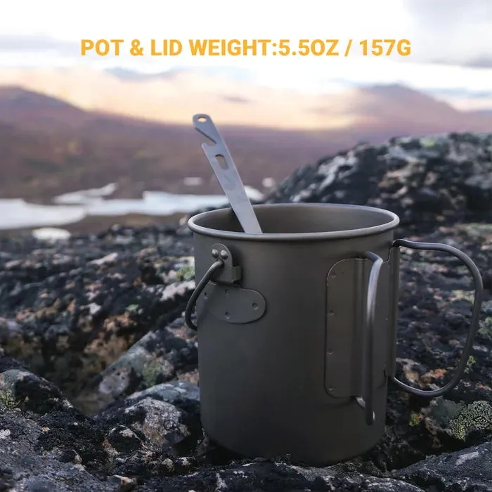 Cook'n'Escape Titanium Soloist Pot & BULIN Burner Stove Bundle