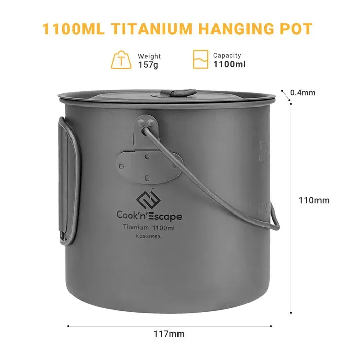 Cook'n'Escape Titanium Soloist Pot & BULIN Burner Stove Bundle