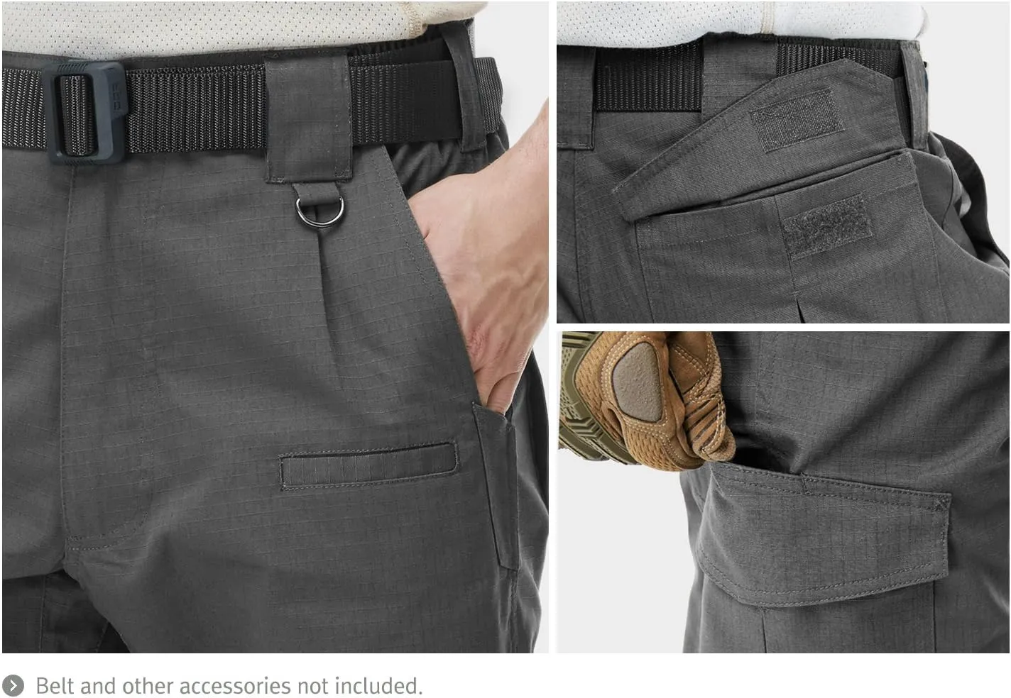 CQR Men's Hiking Cargo Shorts, Quick Dry Stretch Tactical Outdoor Shorts, Lightweight Camping Golf Shorts with Multi Pockets