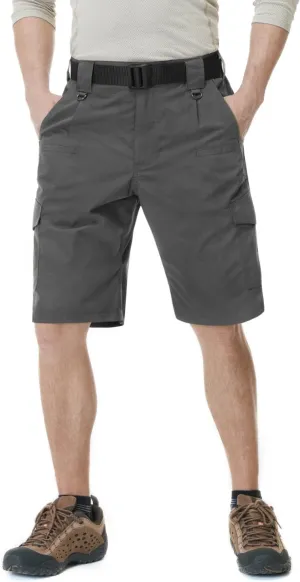 CQR Men's Hiking Cargo Shorts, Quick Dry Stretch Tactical Outdoor Shorts, Lightweight Camping Golf Shorts with Multi Pockets