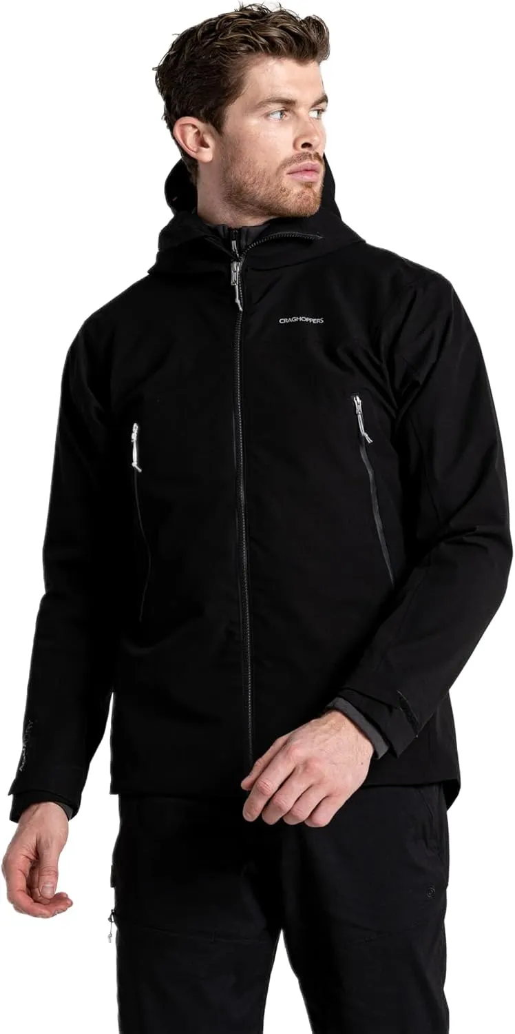 Craghoppers Mens Dynamic Pro Stretch Waterproof-Breathable Rain Jacket