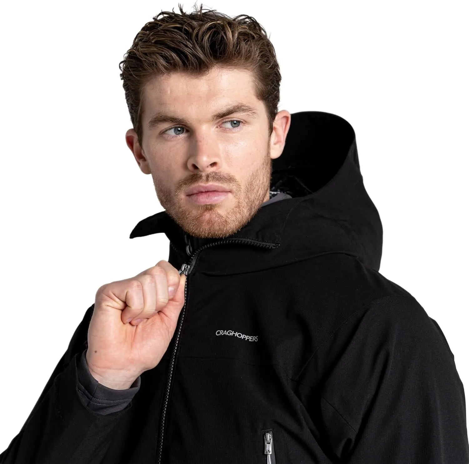 Craghoppers Mens Dynamic Pro Stretch Waterproof-Breathable Rain Jacket