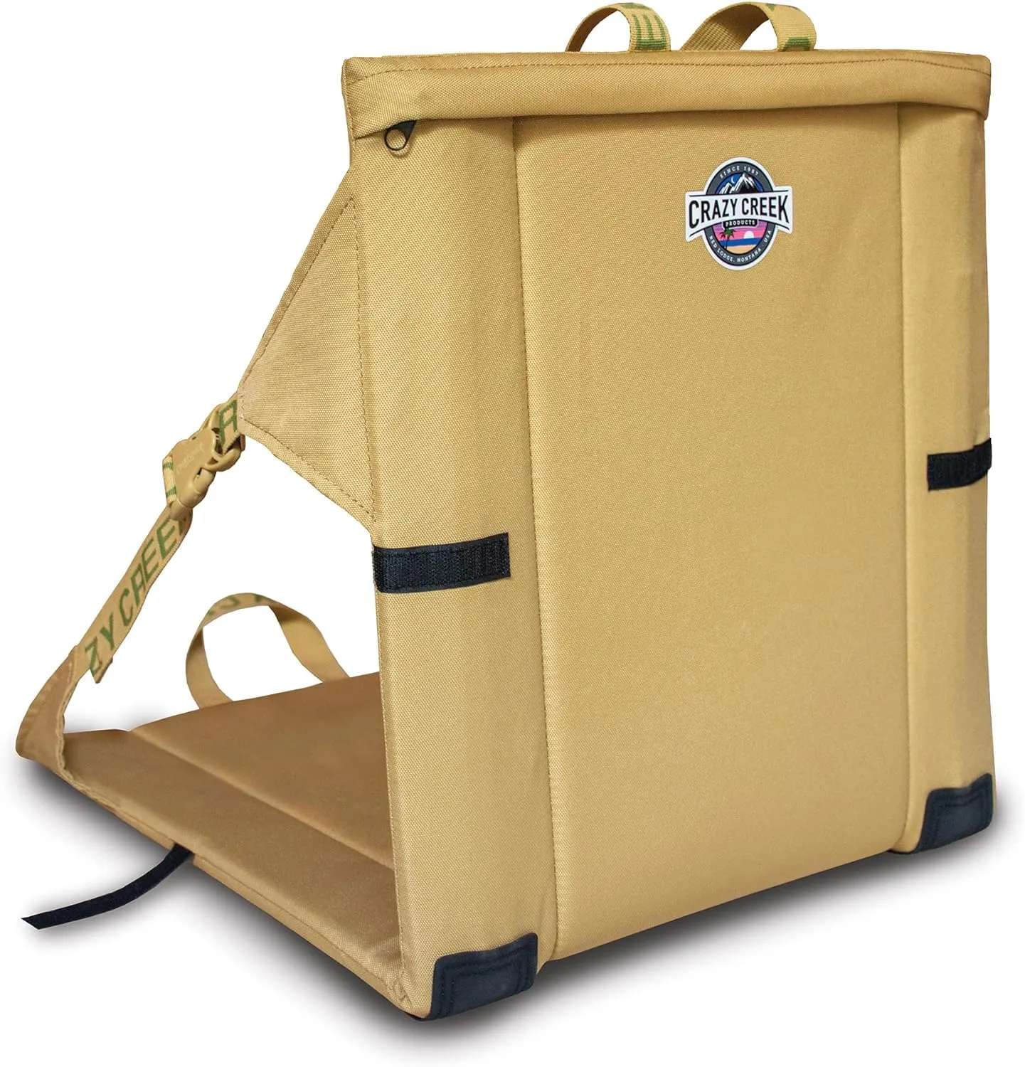 Crazy Creek Original Chair Perfect for Stadium Seats, Camping, Hiking & More, Comfort on All Terrains, Adjustable Straps, Lightweight Design, Water-Resistant