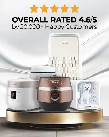 Cuckoo Rice Cooker with Nonstick Inner Pot, 16 Menu Options, LCD Display, 20-Cup Capacity
