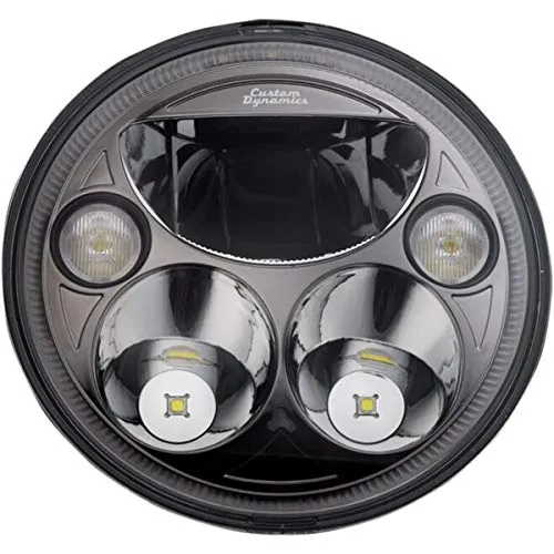 Custom Dynamics TruBEAM 7" LED Headlight Black CDTB-7-I-B